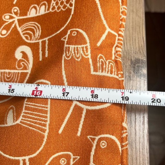 Artzy Boho Bird Graphic Decorative Accent Pillow Covers Mod Retro Art 19 x 19 - Picture 5 of 6